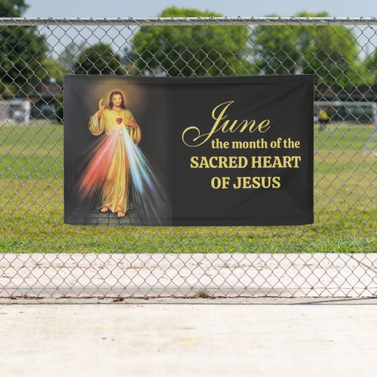 Religieuze juni Heilig Hart van Jezus Spandoek (Insitu)