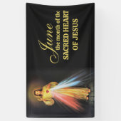 Religieuze juni Heilig Hart van Jezus Spandoek (Verticaal)