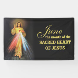 Religieuze juni Heilig Hart van Jezus Spandoek