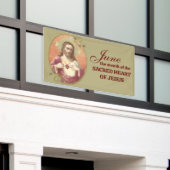 Religieuze juni Heilig Hart van Jezus Spandoek (Buitenkant Gebouw)