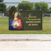 Religieuze juni Heilig Hart van Jezus Spandoek (Insitu)