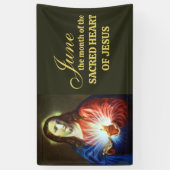 Religieuze juni Heilig Hart van Jezus Spandoek (Verticaal)