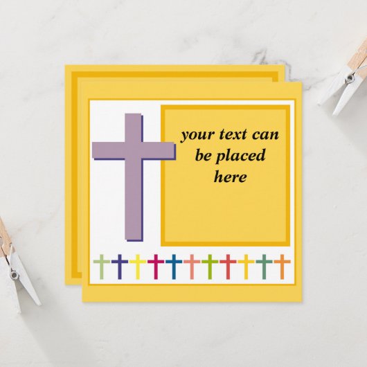 Religieuze Kaart met  tekst (Voorkant / Achterkant in situ)