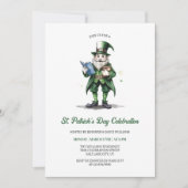 Religieuze Kabouter St. Patrick's Day Feestje Kaart (Voorkant)
