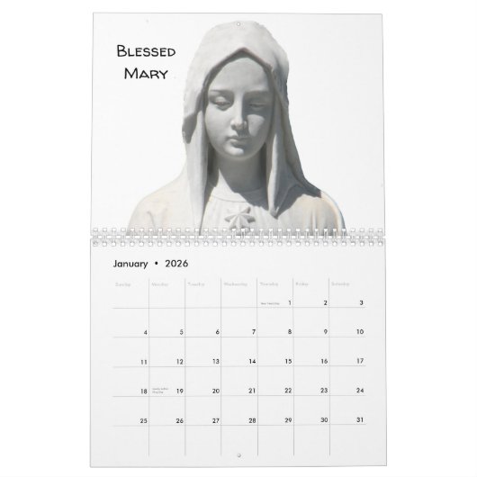 Religieuze kalender 12 maanden (Jan 2026)