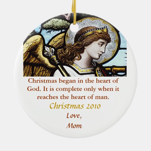 RELIGIEUZE KARTORNAMENS KERAMISCH ORNAMENT (Achterkant)