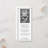 Religieuze katholieke begrafenis sympathie dank u kaart (Voorkant / Achterkant in situ)