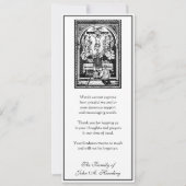 Religieuze katholieke begrafenis sympathie dank u kaart (Voorkant)