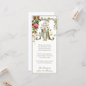 Religieuze katholieke begrafenis sympathie dank u kaart (Voorkant / Achterkant in situ)