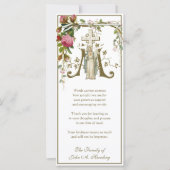 Religieuze katholieke begrafenis sympathie dank u kaart (Voorkant)