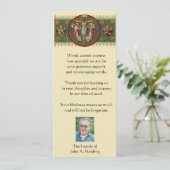 Religieuze katholieke begrafenis sympathie dank u kaart (Staand voorkant)