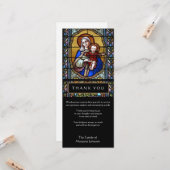 Religieuze katholieke begrafenis sympathie dank u kaart (Voorkant / Achterkant in situ)