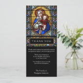 Religieuze katholieke begrafenis sympathie dank u kaart (Staand voorkant)