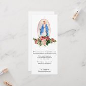 Religieuze katholieke begrafenis sympathie dank u kaart (Voorkant / Achterkant in situ)