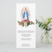 Religieuze katholieke begrafenis sympathie dank u kaart (Staand voorkant)