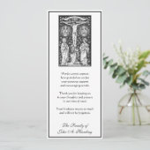 Religieuze katholieke begrafenis sympathie dank u kaart (Staand voorkant)