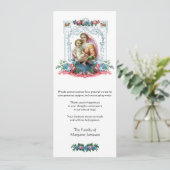 Religieuze katholieke begrafenis sympathie dank u kaart (Staand voorkant)