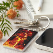 Religieuze Katholieke Bel een priester Crucifix Sleutelhanger (Voorkant Rechts)