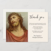 Religieuze katholieke Jezus condoleances Bedankkaart (Voorkant / Achterkant)