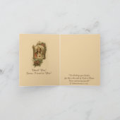 Religieuze Katholieke Jezus Heilig Hart Traditione Bedankkaart (Binnen)