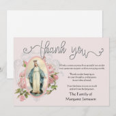 Religieuze Katholieke Maagd Maria bedankt Condolea (Voorkant / Achterkant)