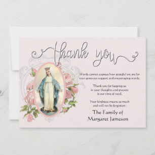 Religieuze Katholieke Maagd Maria bedankt Condolea