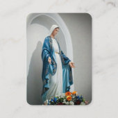 Religieuze Katholieke Maagd Maria Begrafenisgebed  Visitekaartje (Achterkant)