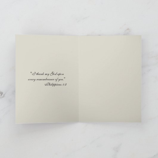 Religieuze Katholieke Maagd Maria Heilig Hart Bedankkaart (Binnen)