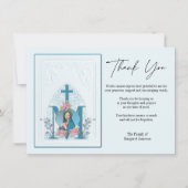 Religieuze katholieke Maagd Mary condoleances Bedankkaart (Voorkant)