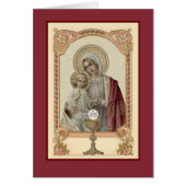 Religieuze katholieke maagd Mary Eucharist Prayer (Voorkant)