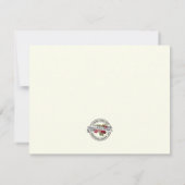 Religieuze katholieke Maagd Mary Floral Elegant Bedankkaart (Achterkant)