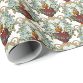 Religieuze katholieke Maagd Mary Immaculate Heart Cadeaupapier (Rol Hoek)