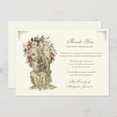 Religieuze Katholieke Maria Jezus Condoleance Bedankkaart (Voorkant / Achterkant)