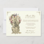 Religieuze Katholieke Maria Jezus Condoleance Bedankkaart (Voorkant)