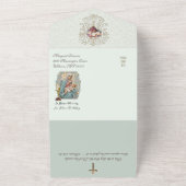 Religieuze katholieke massa biedt Maagd Mary All All In One Uitnodiging (Buitenkant)