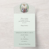 Religieuze katholieke massa biedt Maagd Mary All  In One Uitnodiging (Binnen)