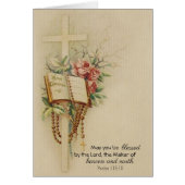 Religieuze katholieke Rosary Scripture Rozen  (Voorkant)