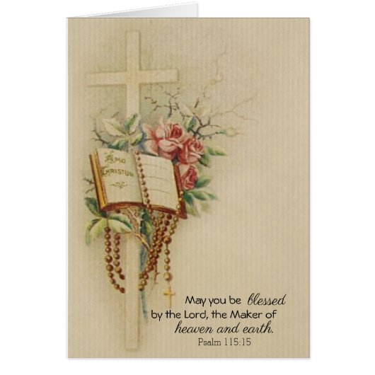 Religieuze katholieke Rosary Scripture Rozen (Voorkant)