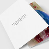 Religieuze katholieke rozenkransen begrafenis Dank Kaart