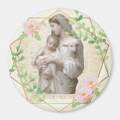 Religieuze katholieke verslaafde Maagd Mary Jesus Magneet (Voorkant)