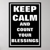 Religieuze Katholieken houden kalme Graaf Zegening Poster (Voorkant)