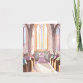 Religieuze kerk aquarel | Vakantiegebed  Kaart (Voorkant)