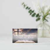 Religieuze Kerk Christendom Religie Predikant Visitekaartje (Staand voorkant)