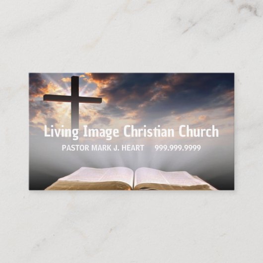 Religieuze Kerk Christendom Religie Predikant Visitekaartje (Voorkant)
