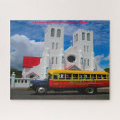 Religieuze kerk Samoa.kerstgroeten Legpuzzel (Horizontaal)