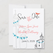 Religieuze kerk We gaan naar het Chapel Wedding Kaart (Voorkant)