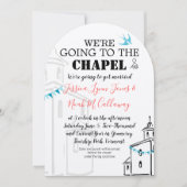 Religieuze kerk We gaan naar het Chapel Wedding Kaart (Voorkant)