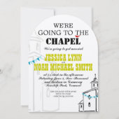 Religieuze kerk We gaan naar het Chapel Wedding Kaart (Voorkant)