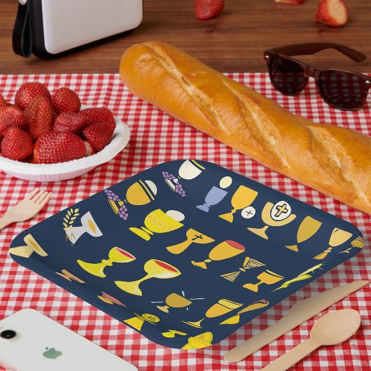 Religieuze kernen papieren bordje