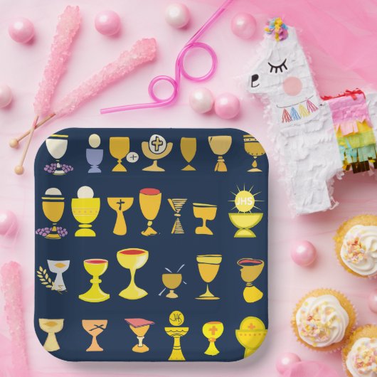 Religieuze kernen papieren bordje (Feest)